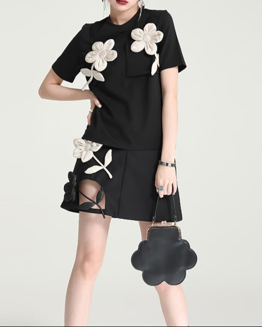 robe midi évasée sans manches avec ceinture chaîne - CELIAV 