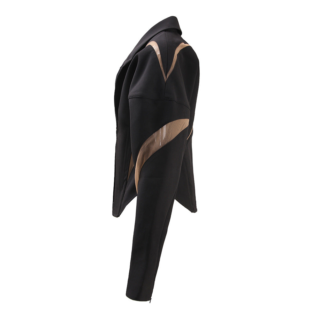 Plissiertes Oberteil mit ausgestellten Ärmeln und Maxirock-Set mit Taillengürtel – Rosiny 