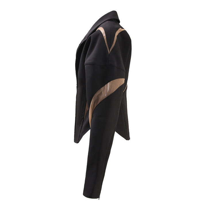 Plissiertes Oberteil mit ausgestellten Ärmeln und Maxirock-Set mit Taillengürtel – Rosiny 