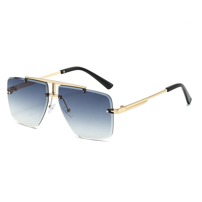 square oversized sunglasses with double bridge frame – NOQRA
