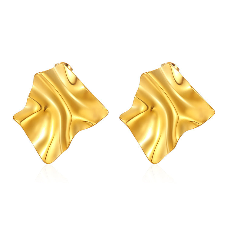 Boucles d'oreilles créoles à double couche texturée avec détail gravé – Akoma 