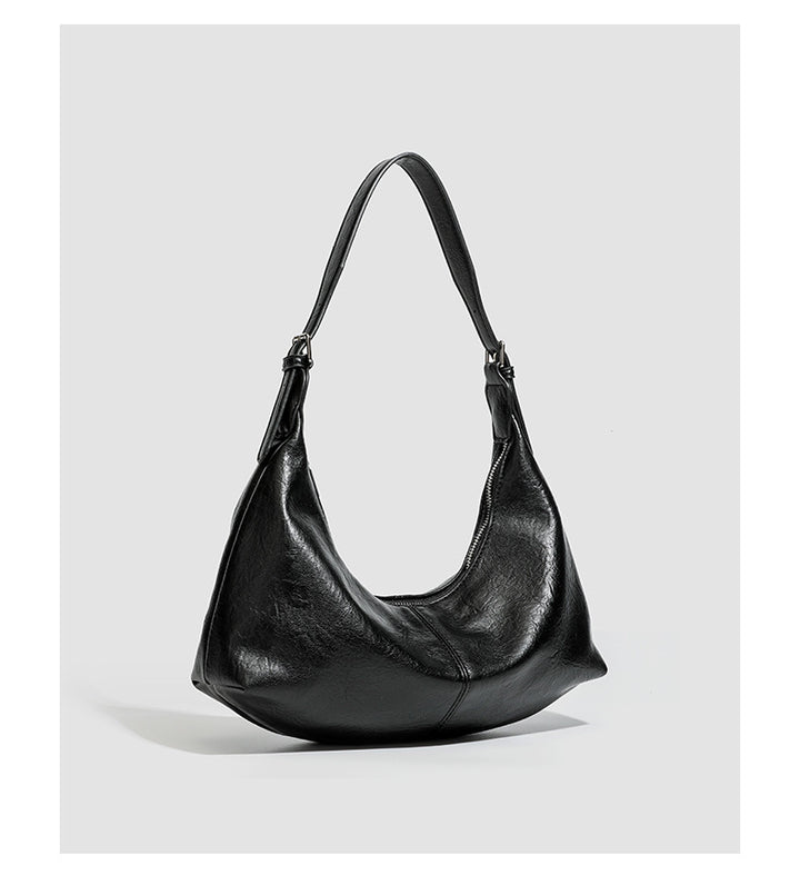 Leather Hobo Shoulder Bag – SIENNA