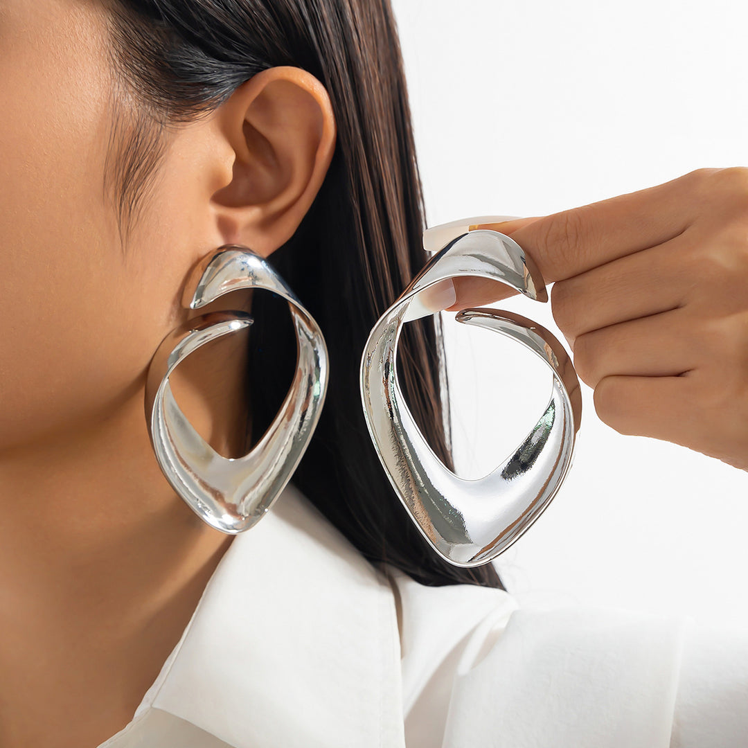 ribbon-shaped drop earrings with bow design – LUXA