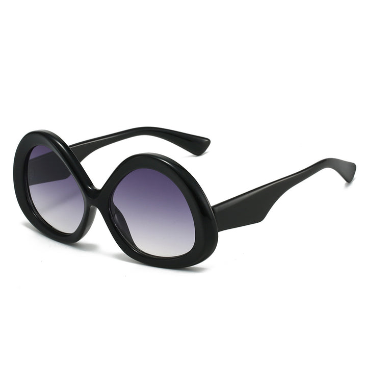 oval oversized sunglasses with gradient lenses - NOZIVA