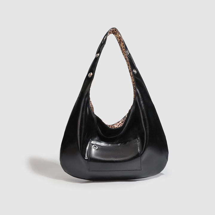 Minimalist Leather Hobo Bag - Urban