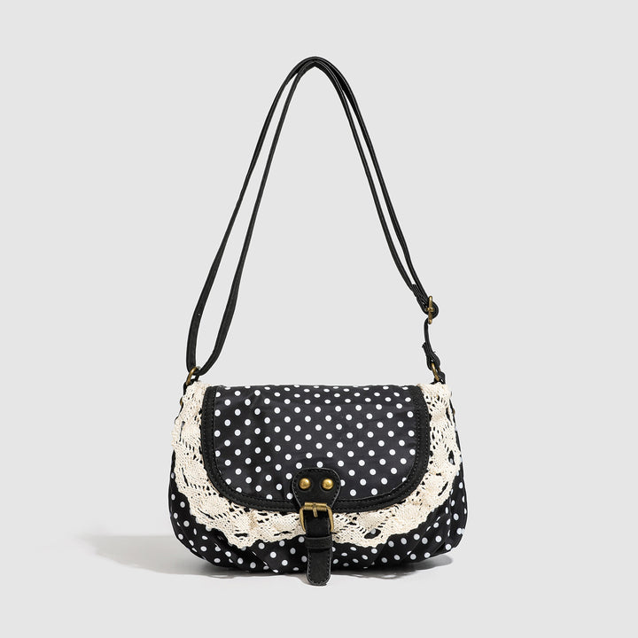 Vintage Polka Dot Crossbody Bag - Sweet