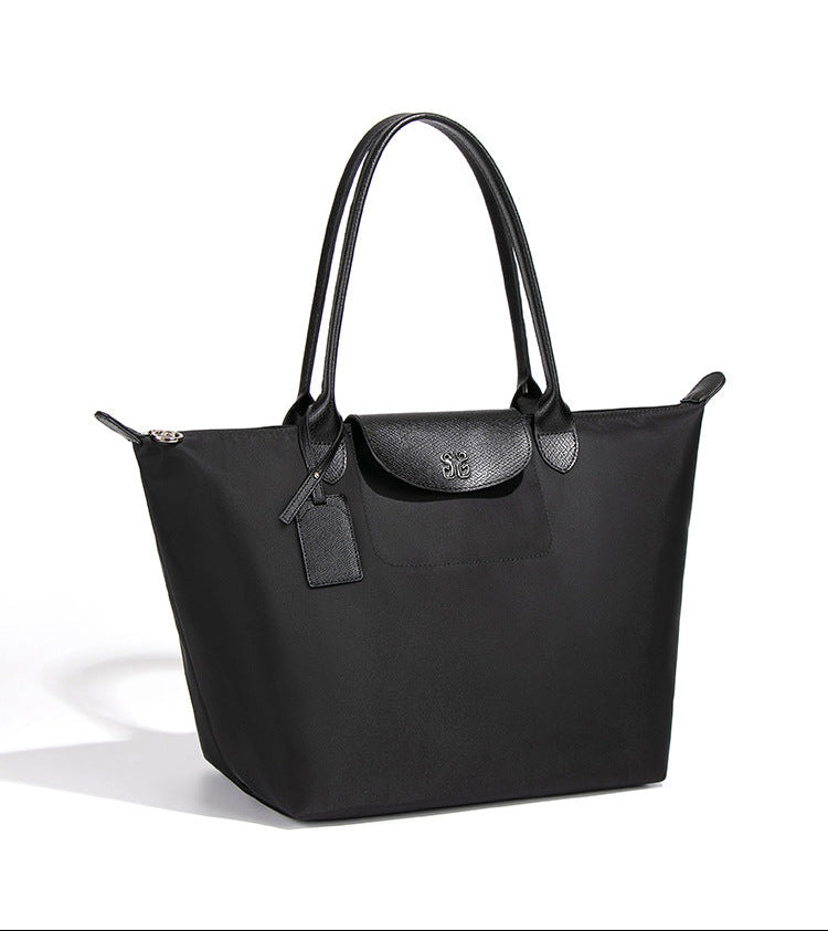 Classic Leather Tote Bag – NOIR