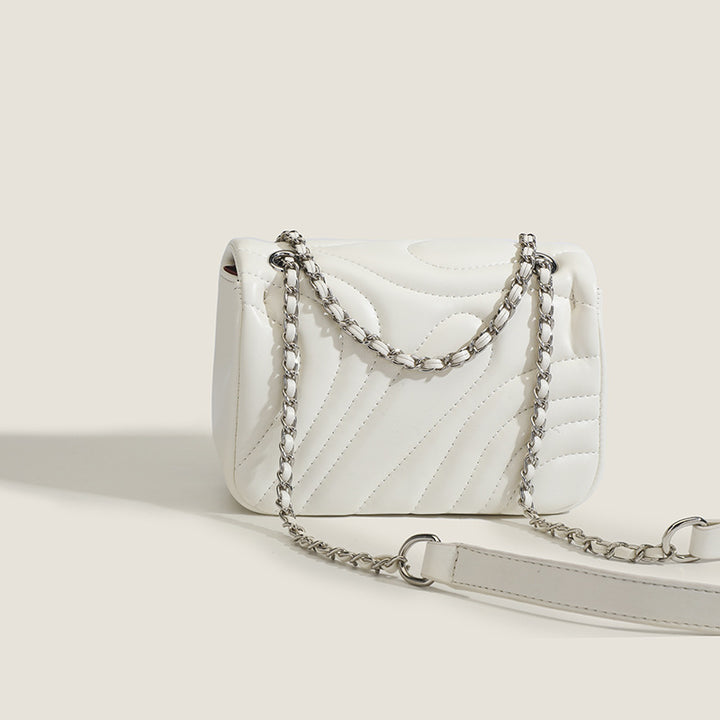 Quilted Chain Shoulder Bag - Elegant