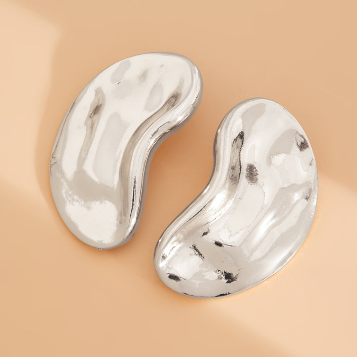 Boucles d'oreilles créoles à double couche texturée avec détail gravé – Akoma 