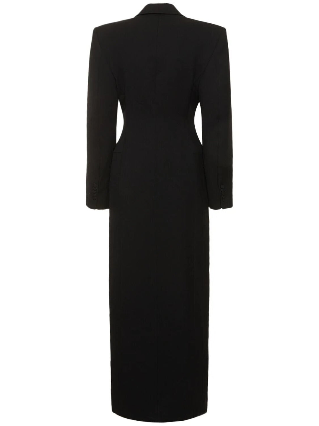Tailored Double-Breasted Blazer Maxi Dress – ELHENAWY