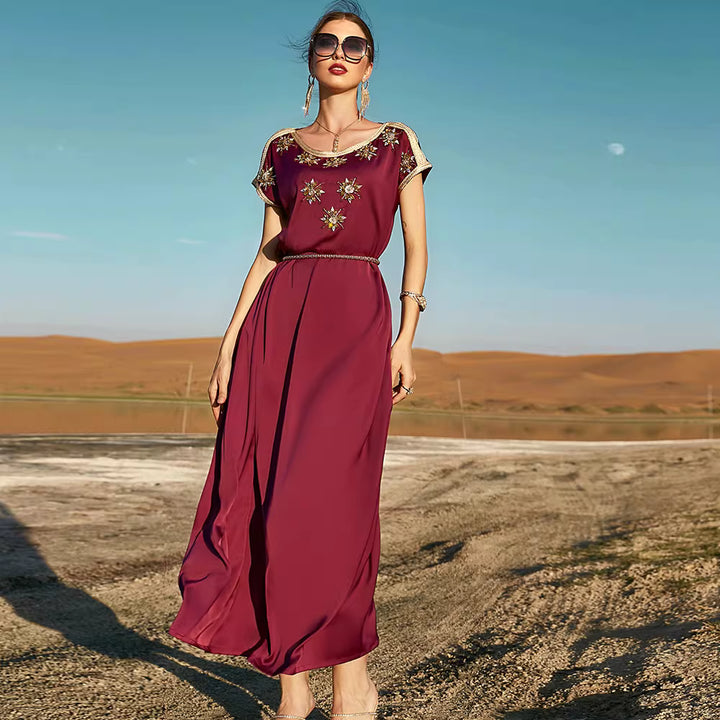 Long-Sleeve Elegant Maxi Dress – SELENE
