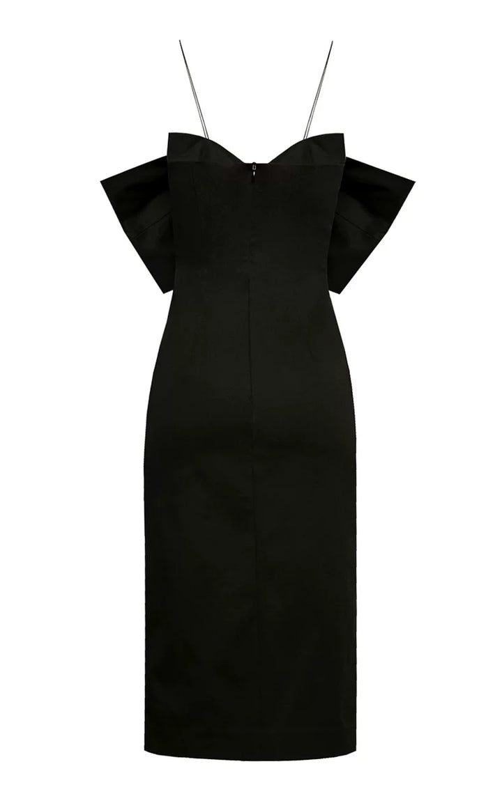 Black Bow Detail Midi Dress – Bowelle