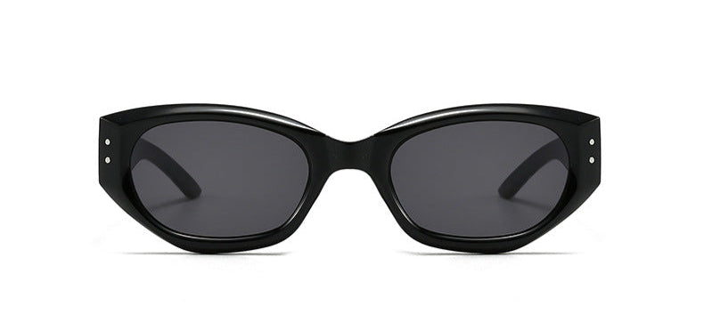 oversized square-frame sunglasses with bold temples - NOVAZKU