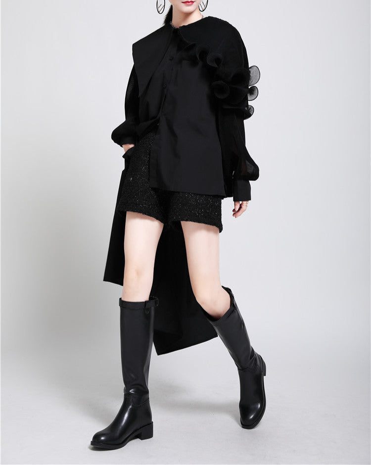 Ohrringe mit zweilagiger Textur und graviertem Detail – Akoma 