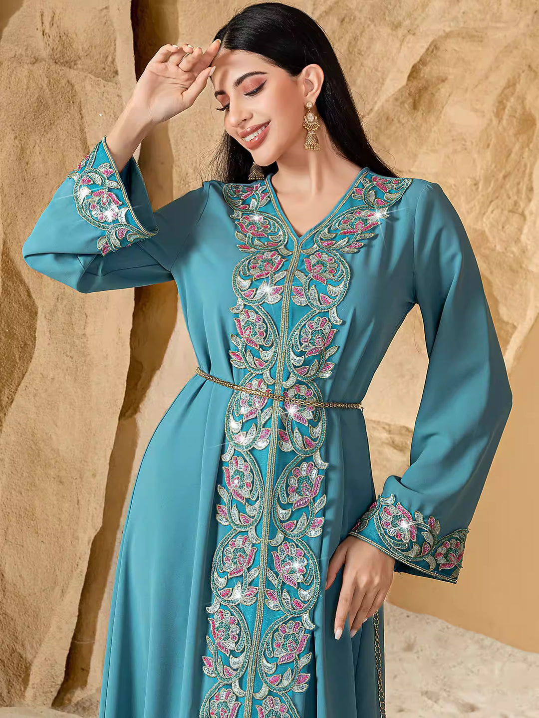 fluid sculpted evening dress with refined drape – CALISTA
