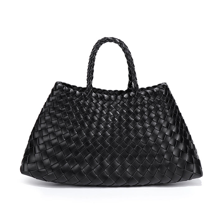 Oversized Woven Handbag – AZURE