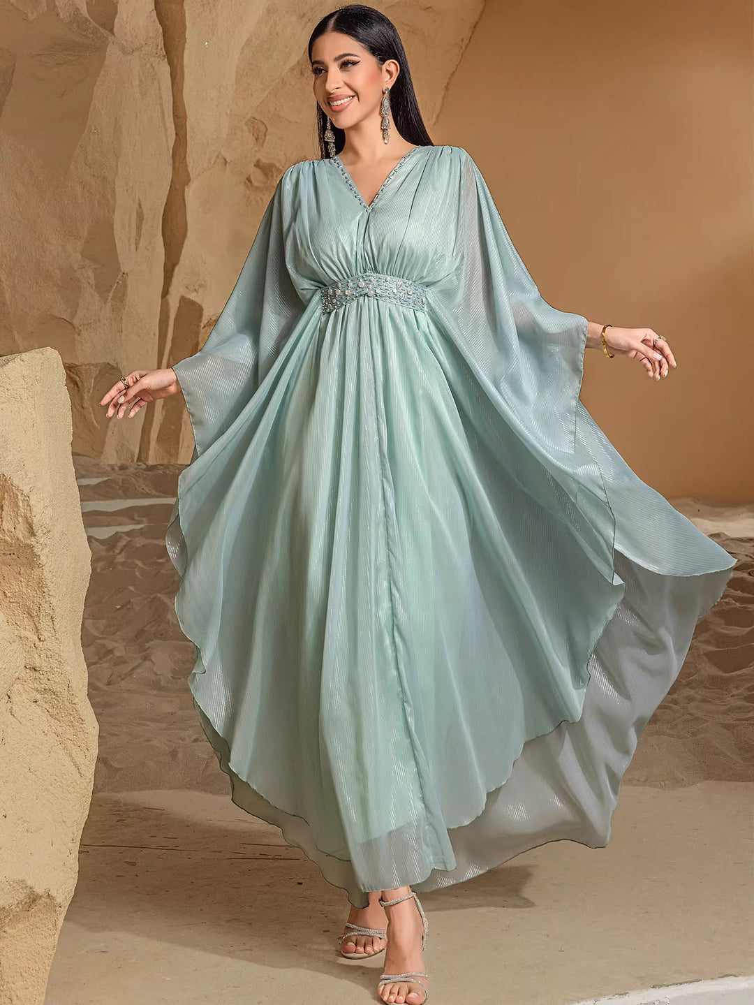 sculpted evening dress with modern statement details – LUMIÈRE