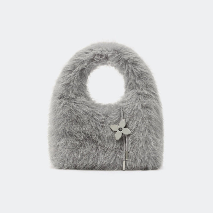 Mini Faux Fur Handbag with Cut-Out Handle – BLMI