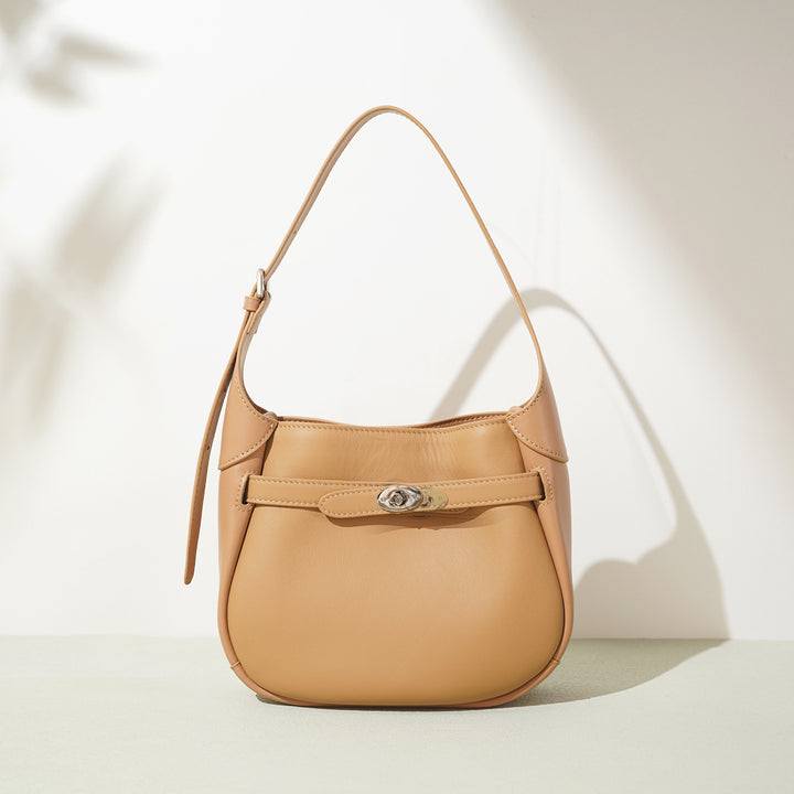 mouwloze uitlopende midi-jurk met kettingriem - CELIAV 