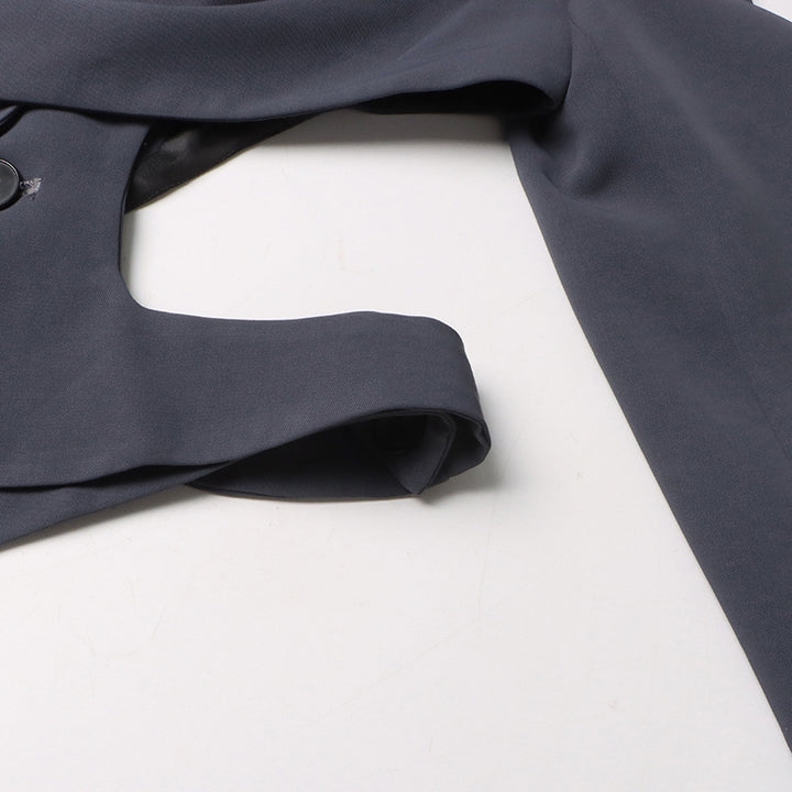 asymmetrical cut-out blazer with buckle detail - Flszkghf