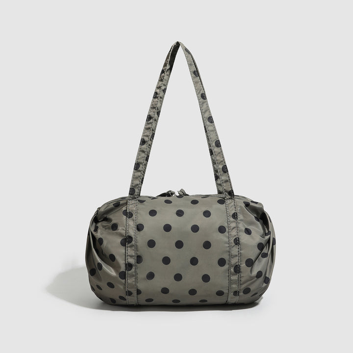 Polka Dot Nylon Travel Shoulder Bag - Lightweight