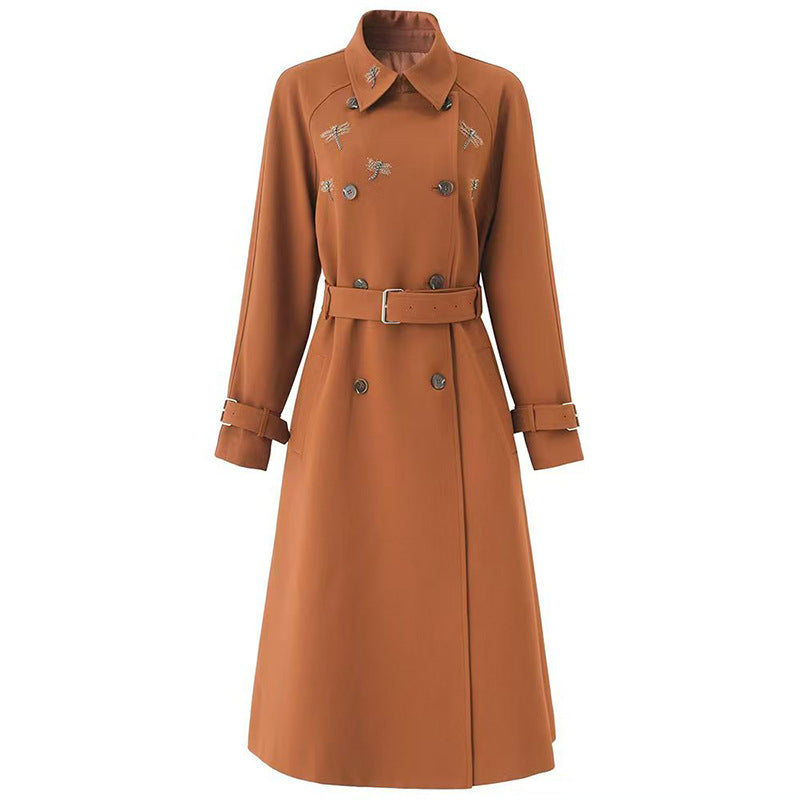luxury embroidered trench coat – EMBLEM