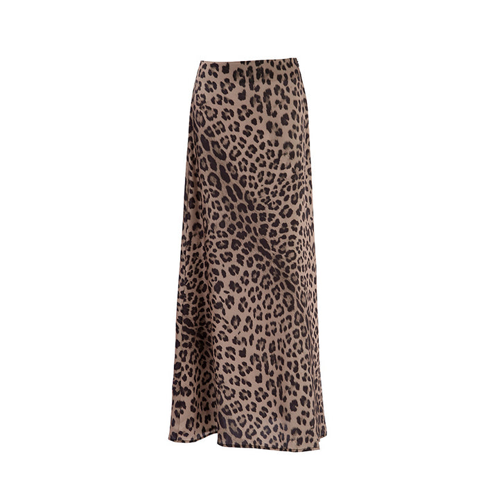 Leopard Print Satin Maxi Skirt – SAVANNA