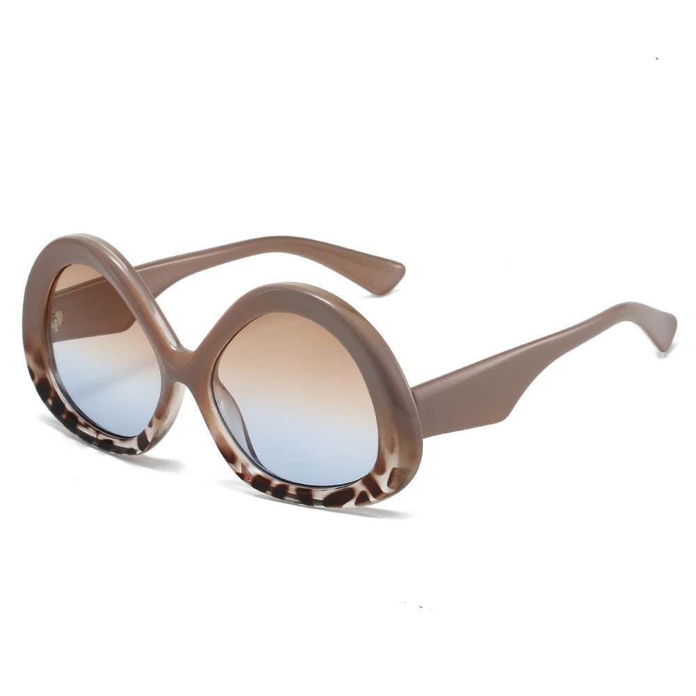 oval oversized sunglasses with gradient lenses - NOZIVA