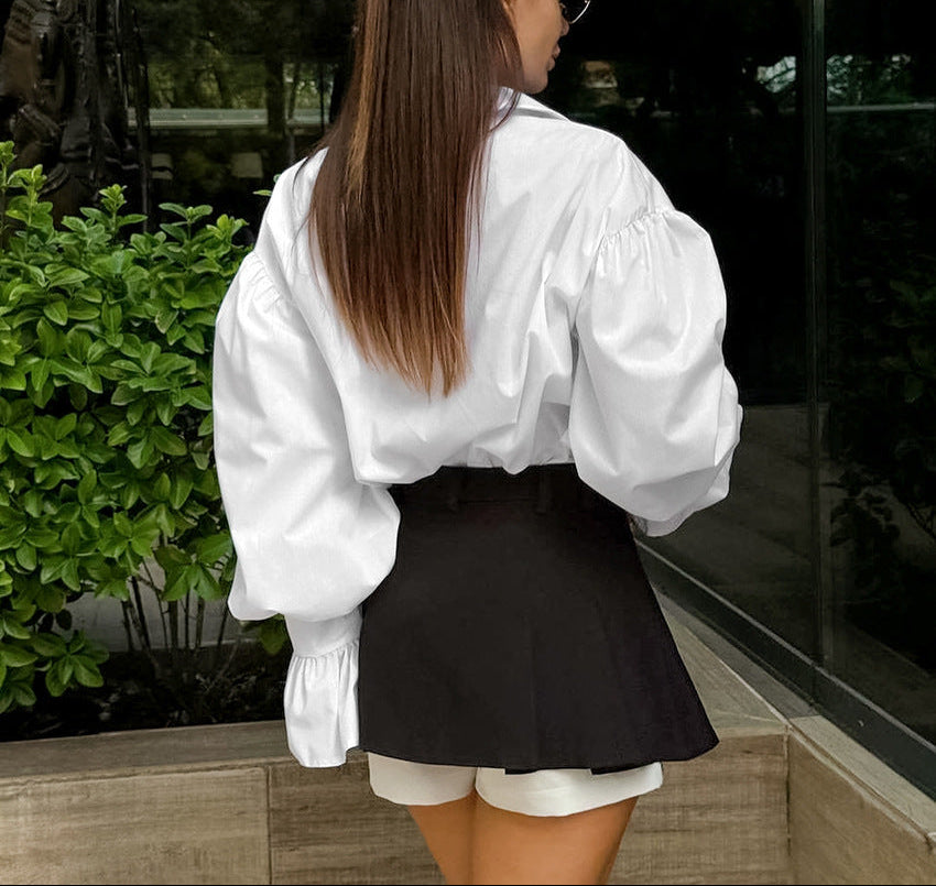oversized blouse with voluminous cuffs – CELINE