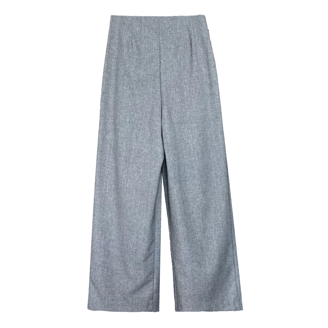 high-waist pleated wide-leg trousers – AURELIA