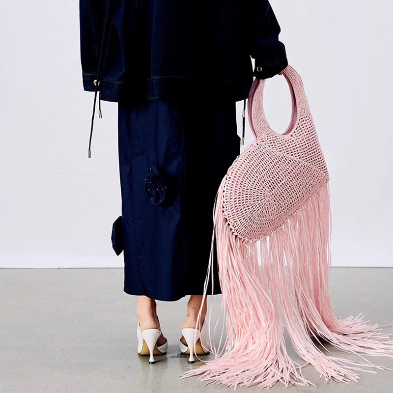 Geplooide top met uitlopende mouwen en maxi-rok set met tailleband – Rosiny 