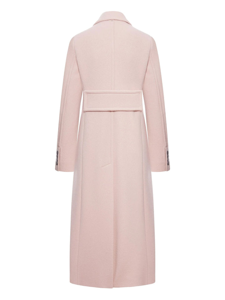 double-breasted long tailored coat with peak lapels – ELEGANCE