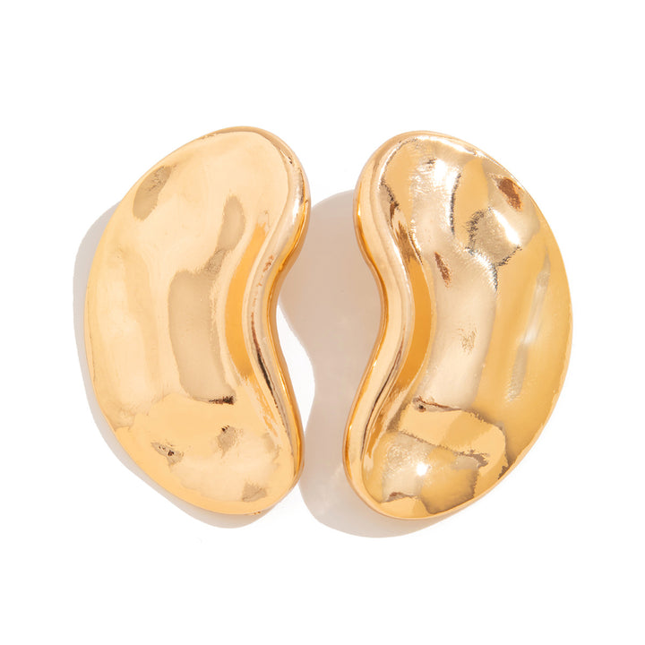 Boucles d'oreilles créoles à double couche texturée avec détail gravé – Akoma 