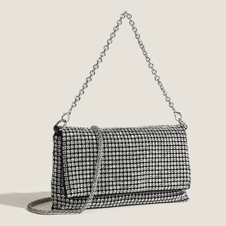 Crystal Mesh Chain Evening Bag - Luxe
