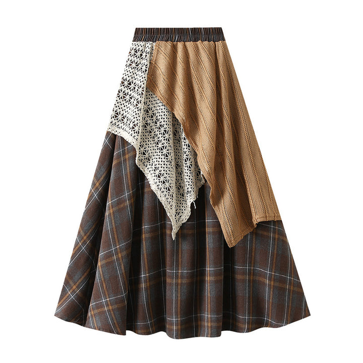 Patchwork Boho Maxi Skirt with Elastic Waist – ARIA