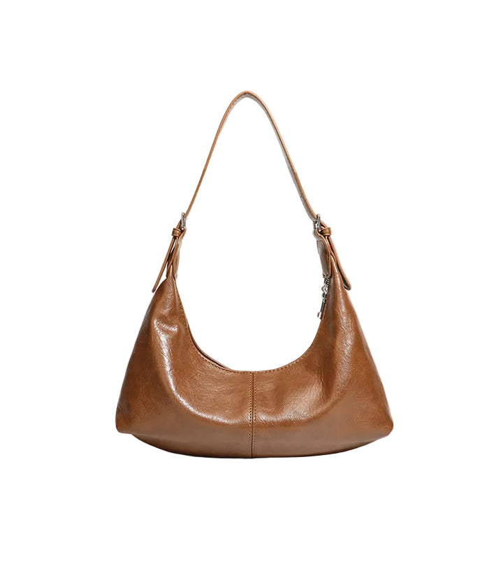 Leather Hobo Shoulder Bag – SIENNA