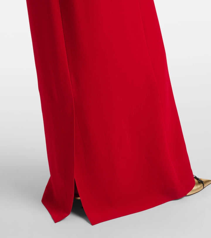 Red Minimalist Maxi Dress - Scarlet