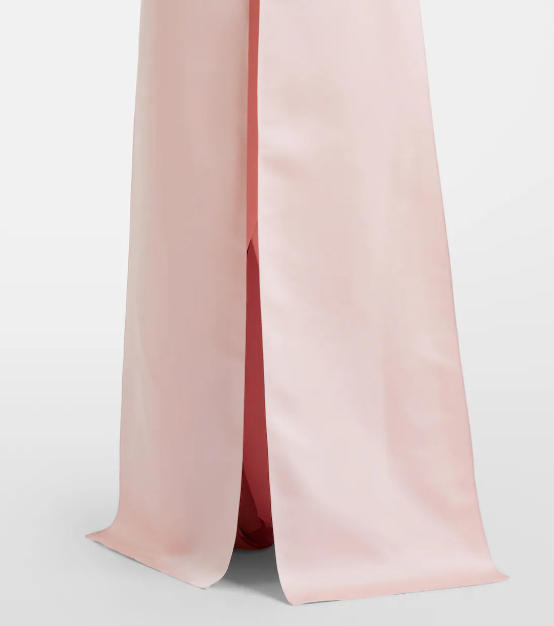 Blush Pink Bow Cape Evening Gown - Rosalie