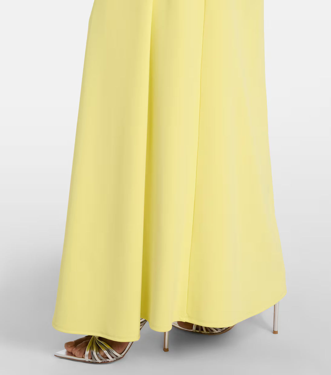Butter Yellow Floral Waist Maxi Dress - Soleil