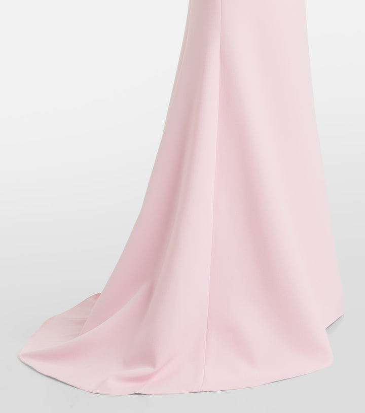 Blush One-Shoulder Draped Gown - Seraphina