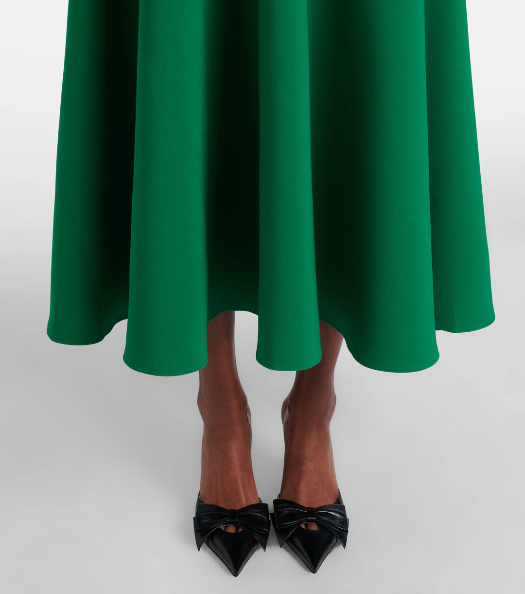 Emerald Asymmetric Neck Midi Dress - Verona