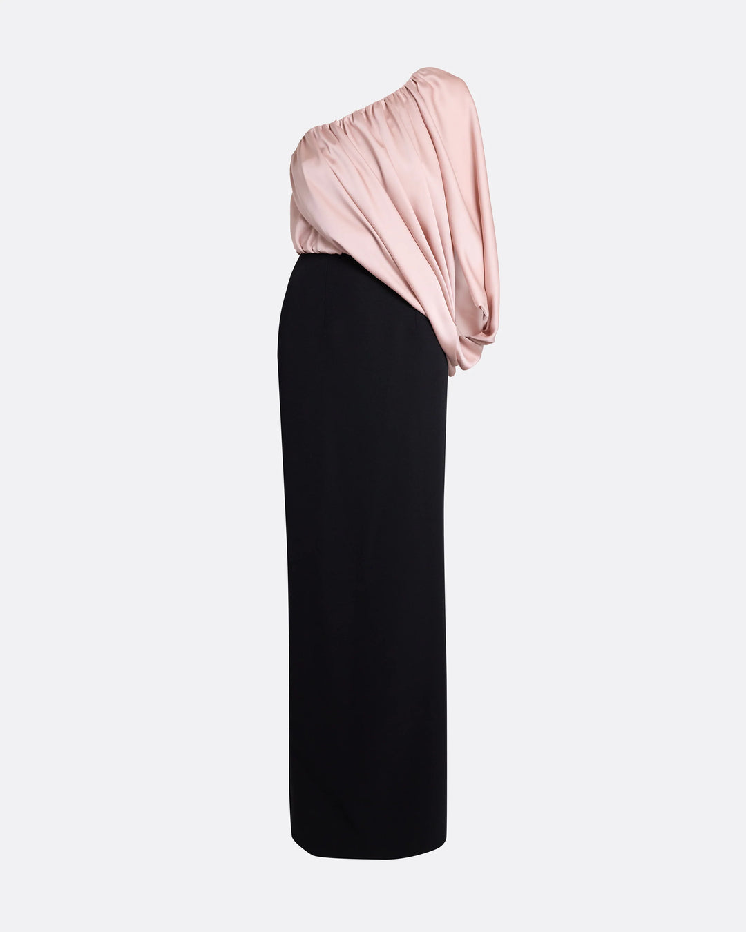 Blush One-Shoulder Draped Maxi Dress - Aurora