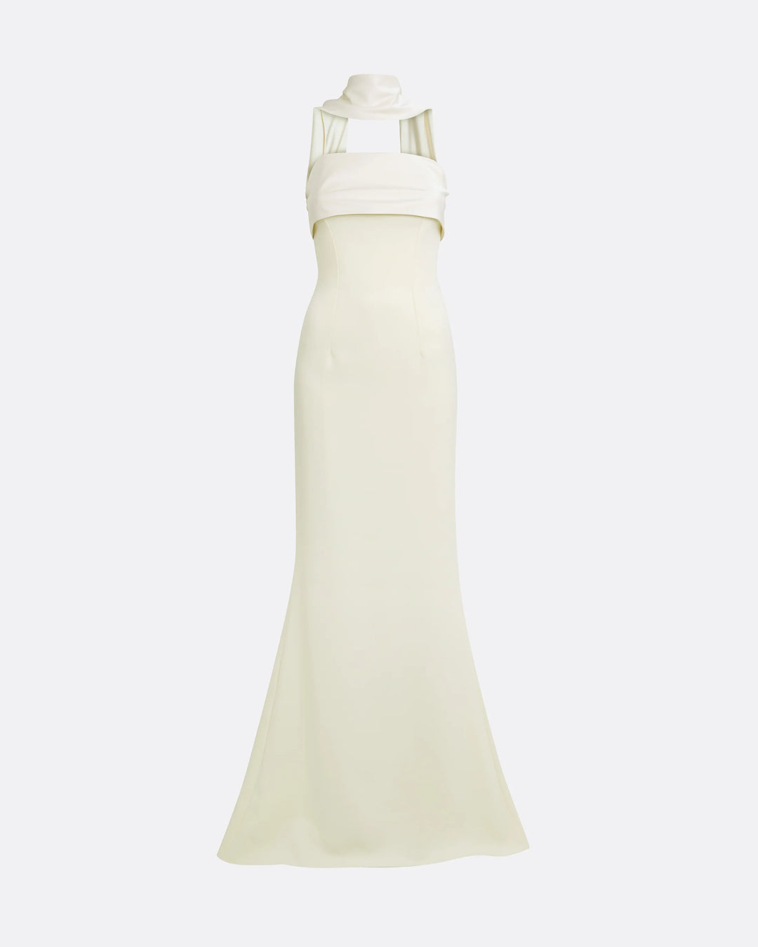 strapless column gown with sculpted collar – SORAYA