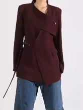 Geplooide top met uitlopende mouwen en maxi-rok set met tailleband – Rosiny 