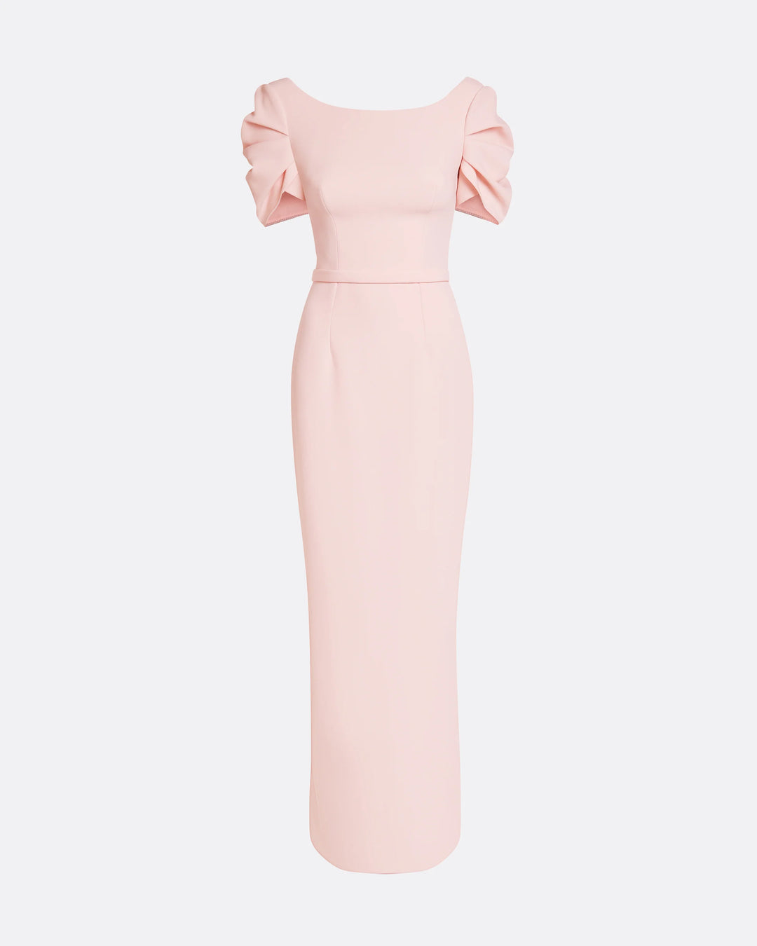 scoop neck puff sleeve column maxi dress – GRACE