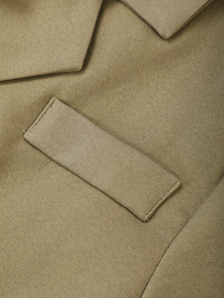 asymmetric two-tone blazer with layered lapel - Fyiynfcf