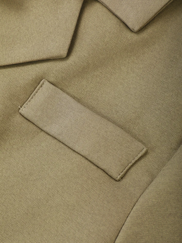 asymmetric two-tone blazer with layered lapel - Fyiynfcf