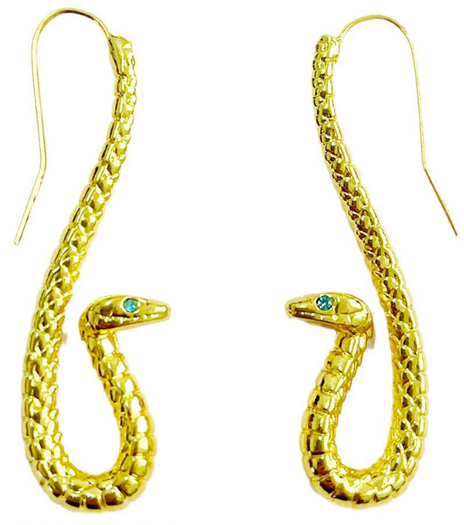 Dubbelgelaagde gestructureerde hoepeloorbellen met gegraveerd detail – Akoma 