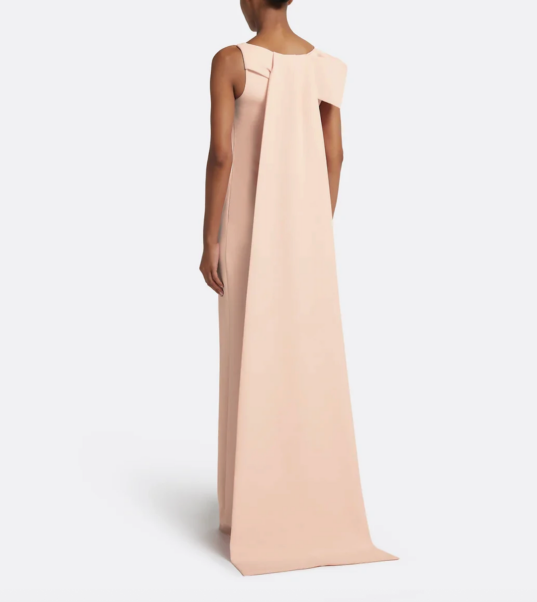 sleeveless column gown with bateau neckline – NUDELLA