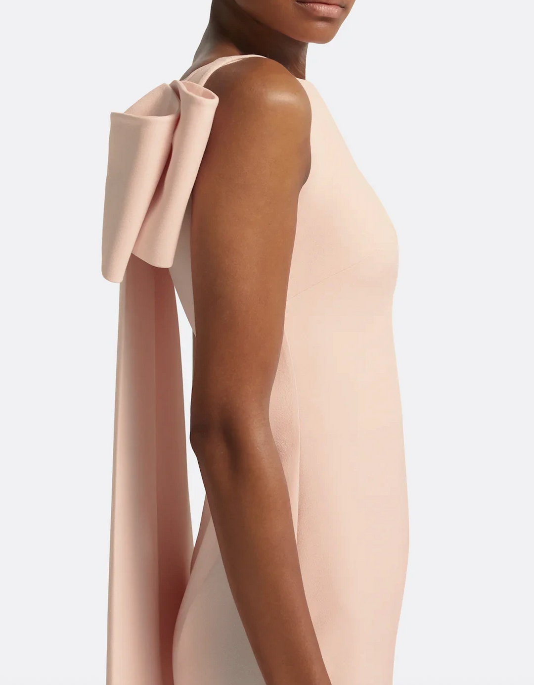 sleeveless column gown with bateau neckline – NUDELLA
